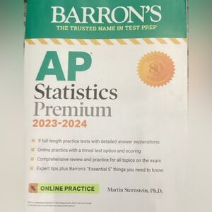 New College Ap Statistics Premium 2023-2024 Test Prep Barrons online Practice .